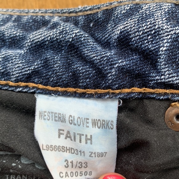 Washed Out Blue Y2K "Silver Jeans" Low Waisted Flared Jeans - Picture 10 of 10